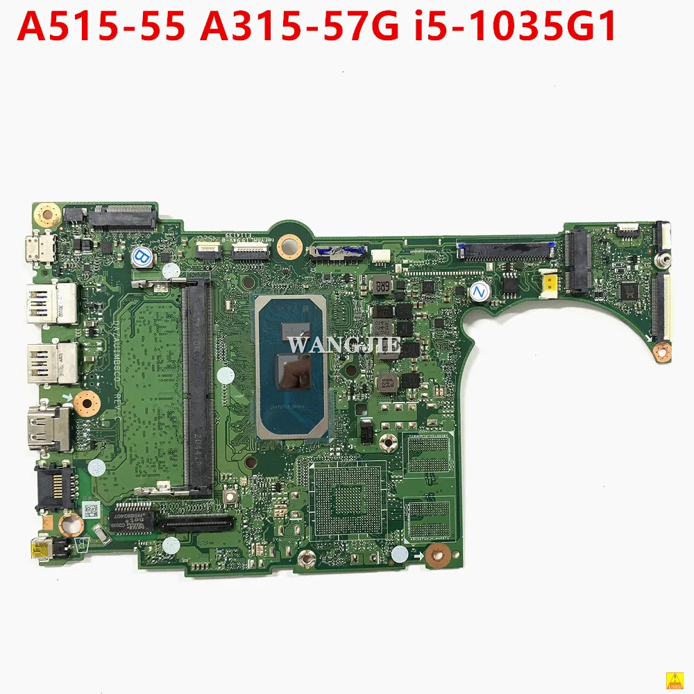 DAZAUIMB8C0 Mainboard For Acer Aspire A515-55 A315-57G Laptop Motherboard SRGKG I5-1035G1 RAM:4GB DDR4 1