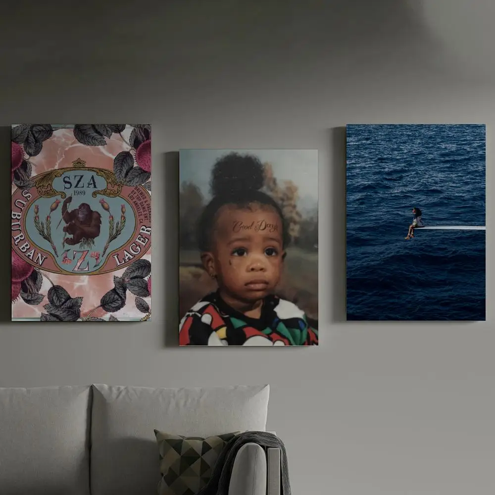 

SZA SOS Poster Prints Canvas Painting Wall Art Picture Living Room Home Decor Tracklist Music Album Cover