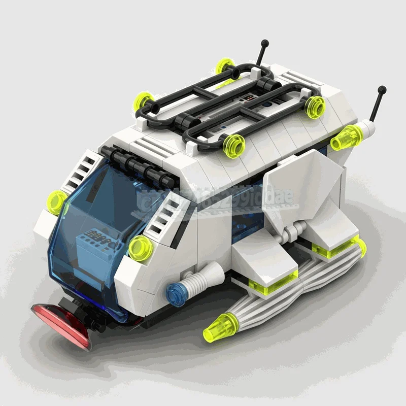 141PCS Explorien Shuttle Space Explorer Vehicle Model MOC Building Blocks DIY Creative Assembly Sci-Fi Toy Gift Display Playset