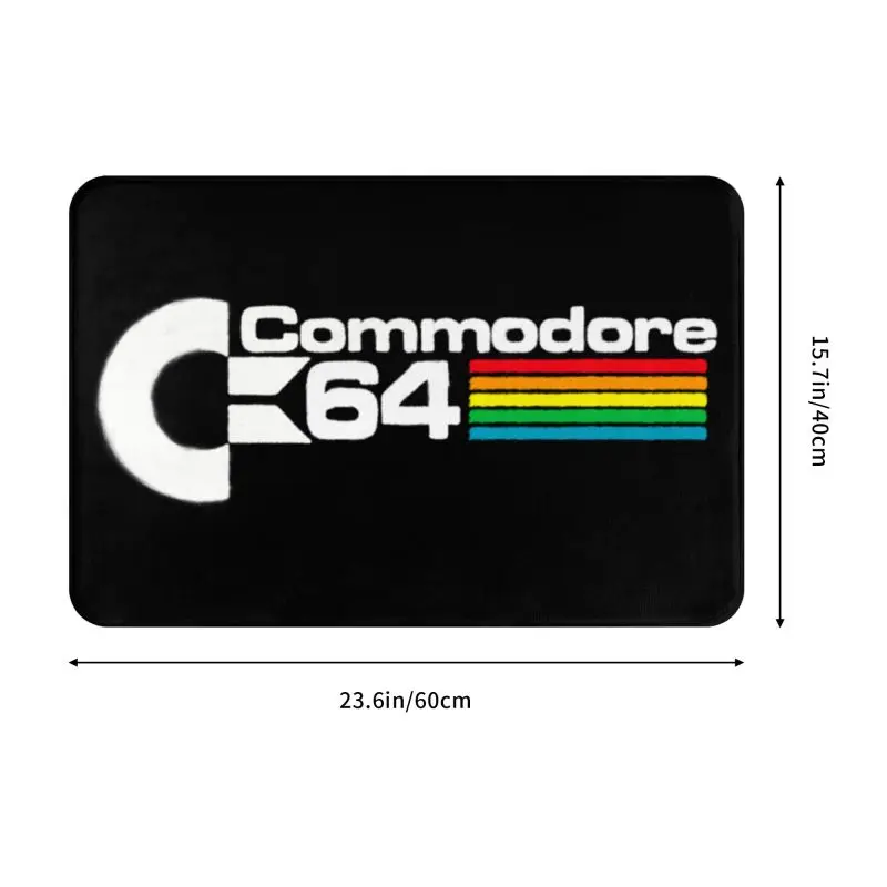 Commodore 64 Retro Classic Doormat Anti-Slip Kitchen Bathroom Mat Toilet Door Floor Entrance Carpet Rug