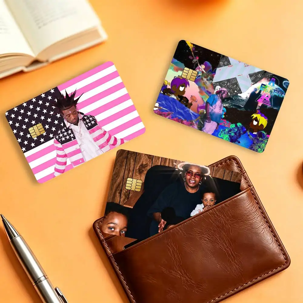 Rapper L-Lil Uzi V-Vert Maverick Almost Forever Waterproof Card Stickers For Credit Cards Debit Cards And Transit Cards 4pcs