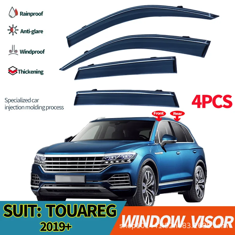 

Suitable for Volkswagen Touareg rain shield side window sun visor VW Touareg Window visors rainproof car accessories