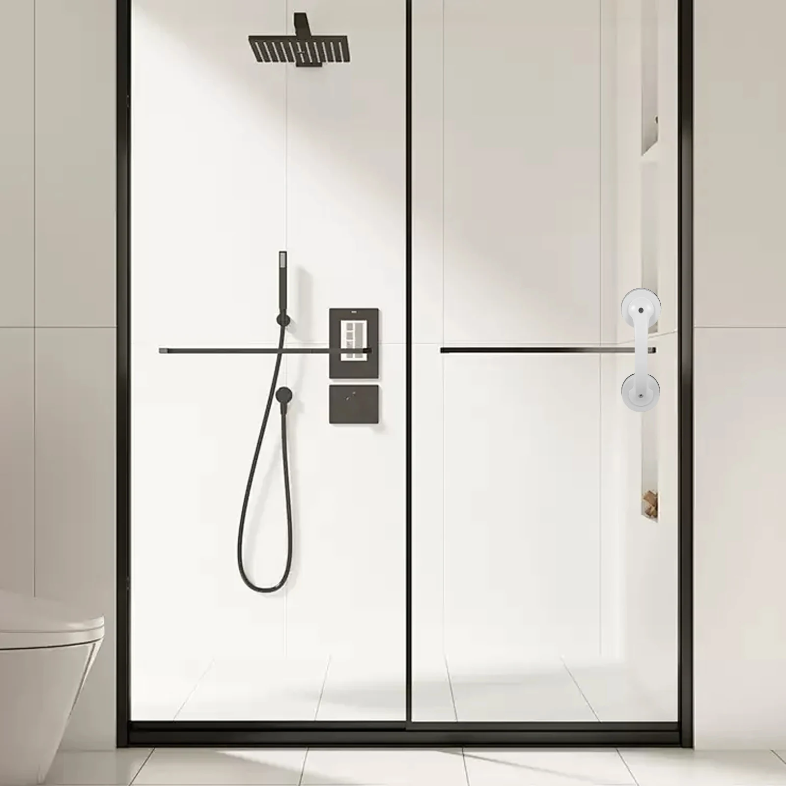 

Bathroom Grab Bar Plastic Shower Handle Non-Slip Safety Rail for Elderly Disabled Bathtub Grab Bars for Seniors