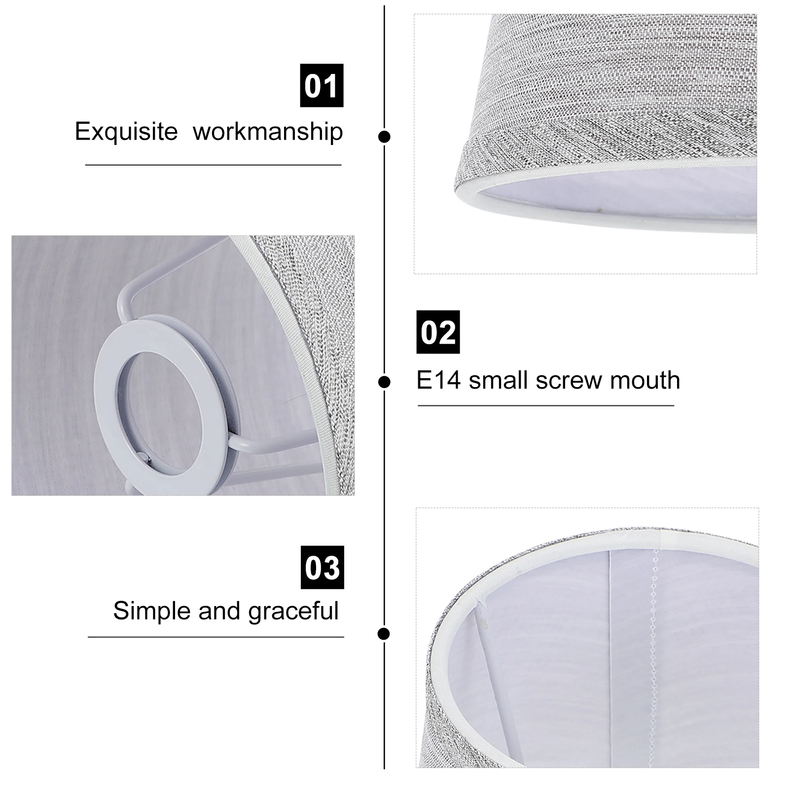 

1pc Fabric Lampshade Small Cloth Art Lamp Cover For Pendant Floor Wall Light Replacement Lighting Accessory