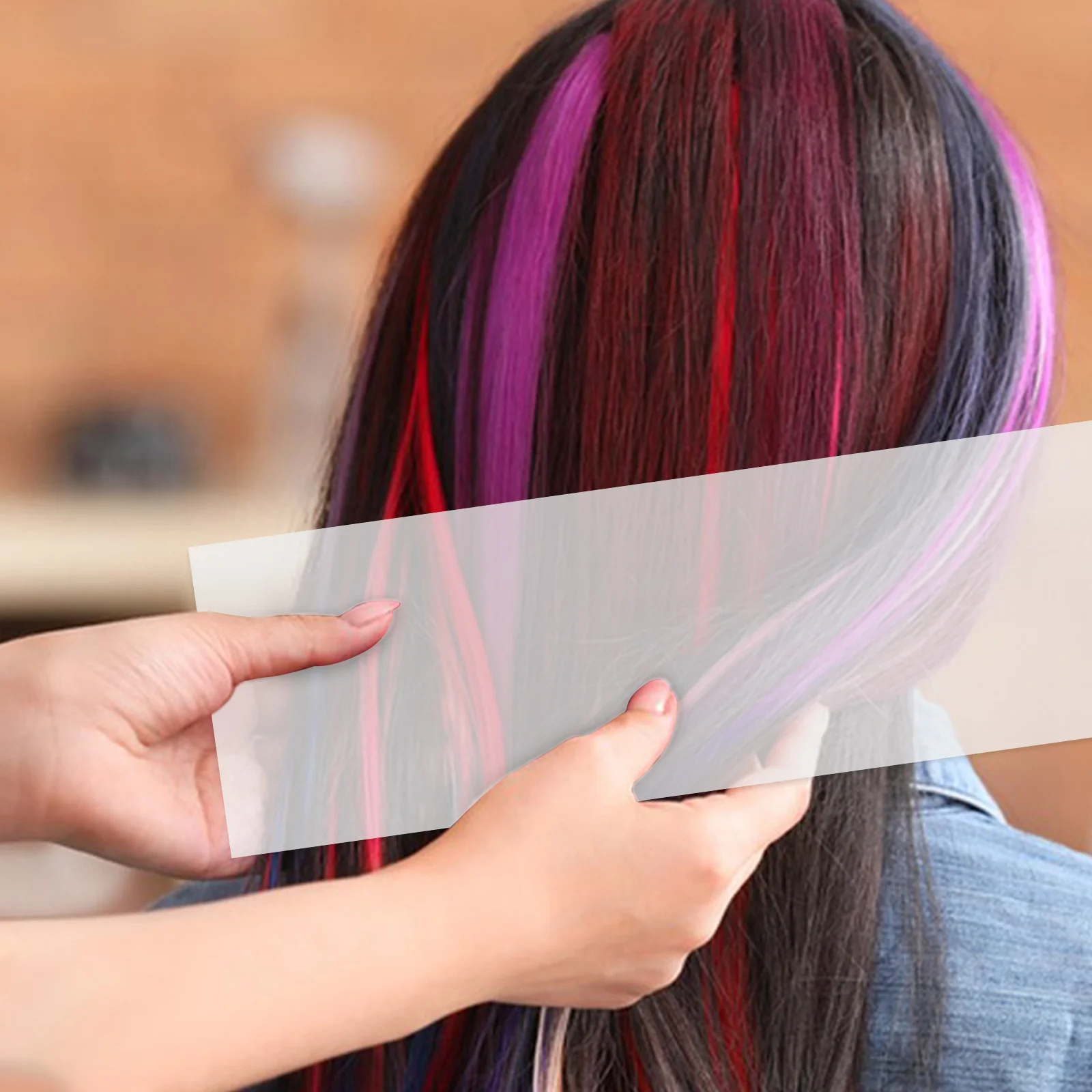 

50pcs Highlighting Sheets Salon Foiling Tools Soft Durable Hair Dyeing Sheets For Barber Coloring Styling Supplies