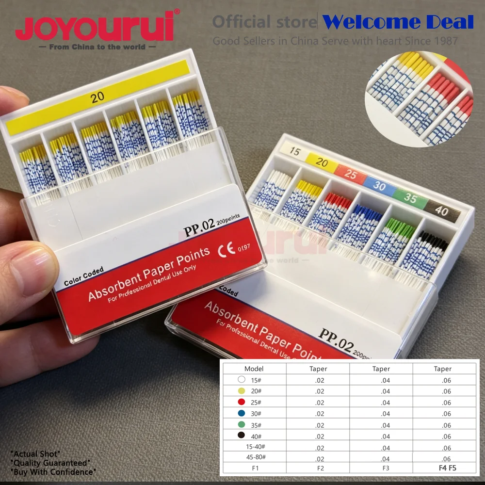 Dental Absorbent Paper Points Moisture Absorbing Paper Tips Taper0.06 0.04 15#20#30#25#40#35# Clinics Consumables Cone Dentista
