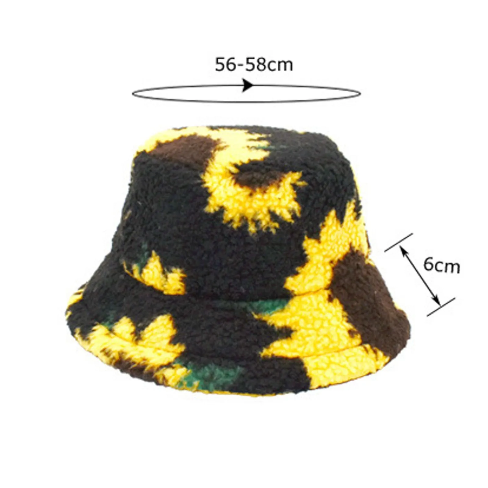 Imitation Lamb Wool Fishermans Hat Female Fashion Bucket Hat Skater Black Bucket Hat Men Men's Modern Sun Hat Fishing Hat Men