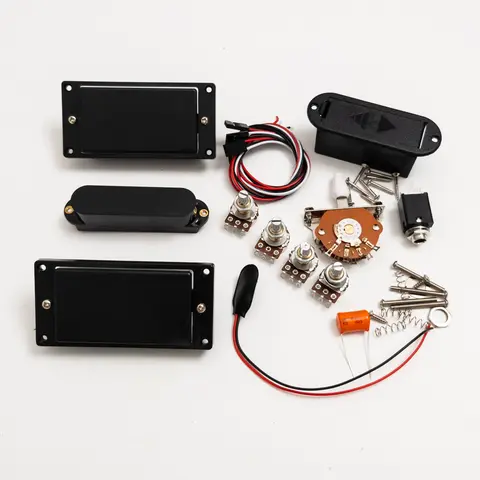 Aktiv pickup 81 85 Elgitarr Humbucker-pickupset HSH Humbuckers & Single Coil 25K Pot, 3-vägsbrytare & komplett kabelsats 8 best sales aktiv upphämtning - №7