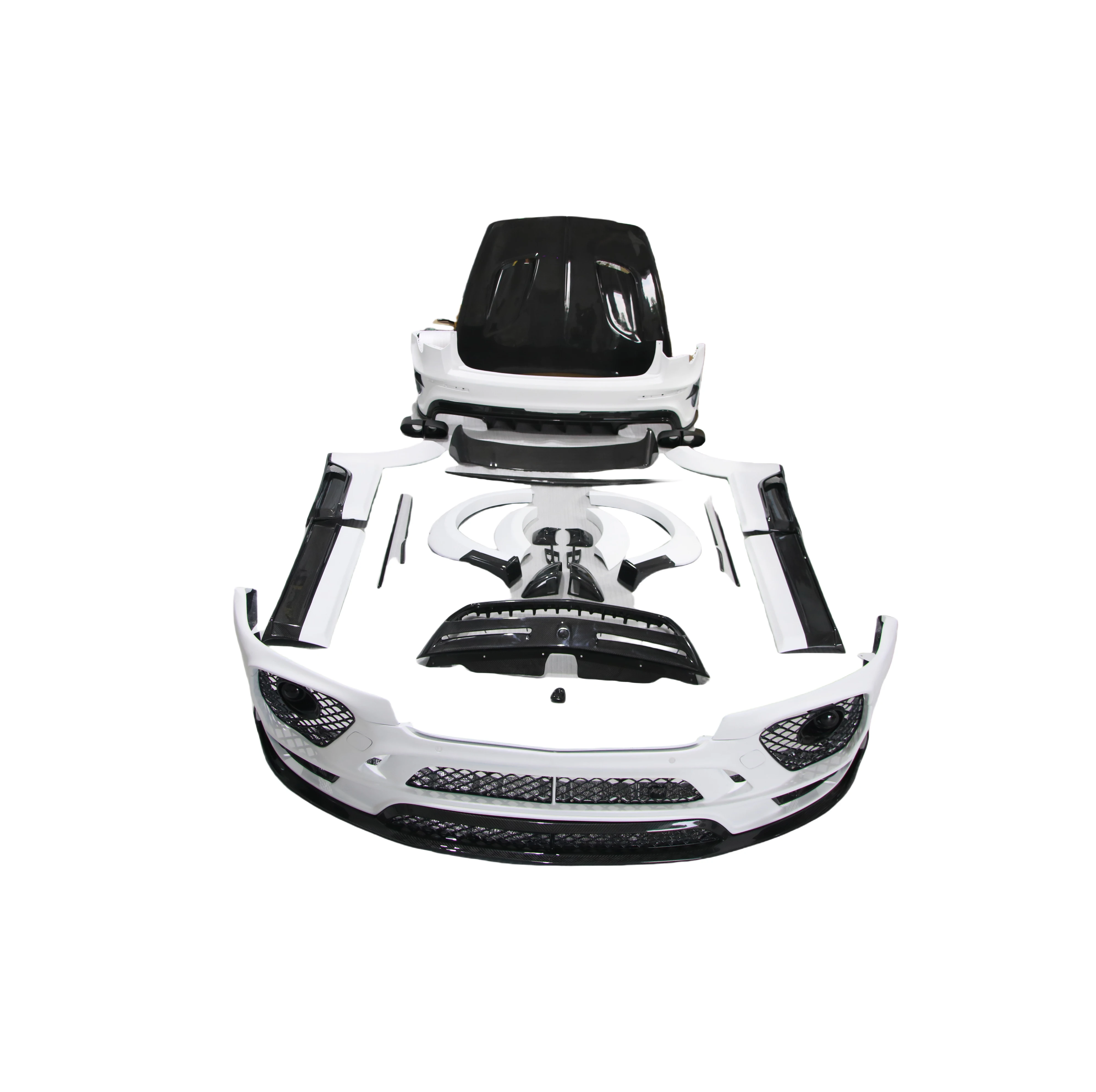 طقم هيكل عريض كامل من ألياف الكربون الجافة MS لسيارة بنتلي بينتايجا