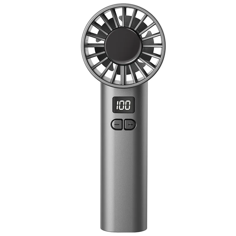 

Handheld Fan Infinitely Variable Speed Digital Display High Speed Desktop Fan Portable USB Mini Fan