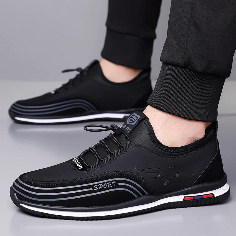 

Мужская повседневная кожаная обувь, роскошные брендовые удобные мужские кроссовки без шнуровки, легкие прогулочные лоферы, модная обувь