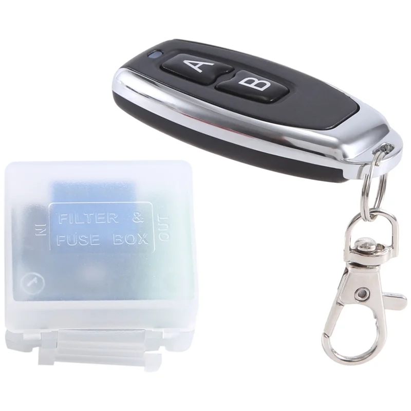 

N15R-DC 12V Single Channel Relay Module Universal Wireless Switch RF Relay Receiver + 2 CH Remote Controller