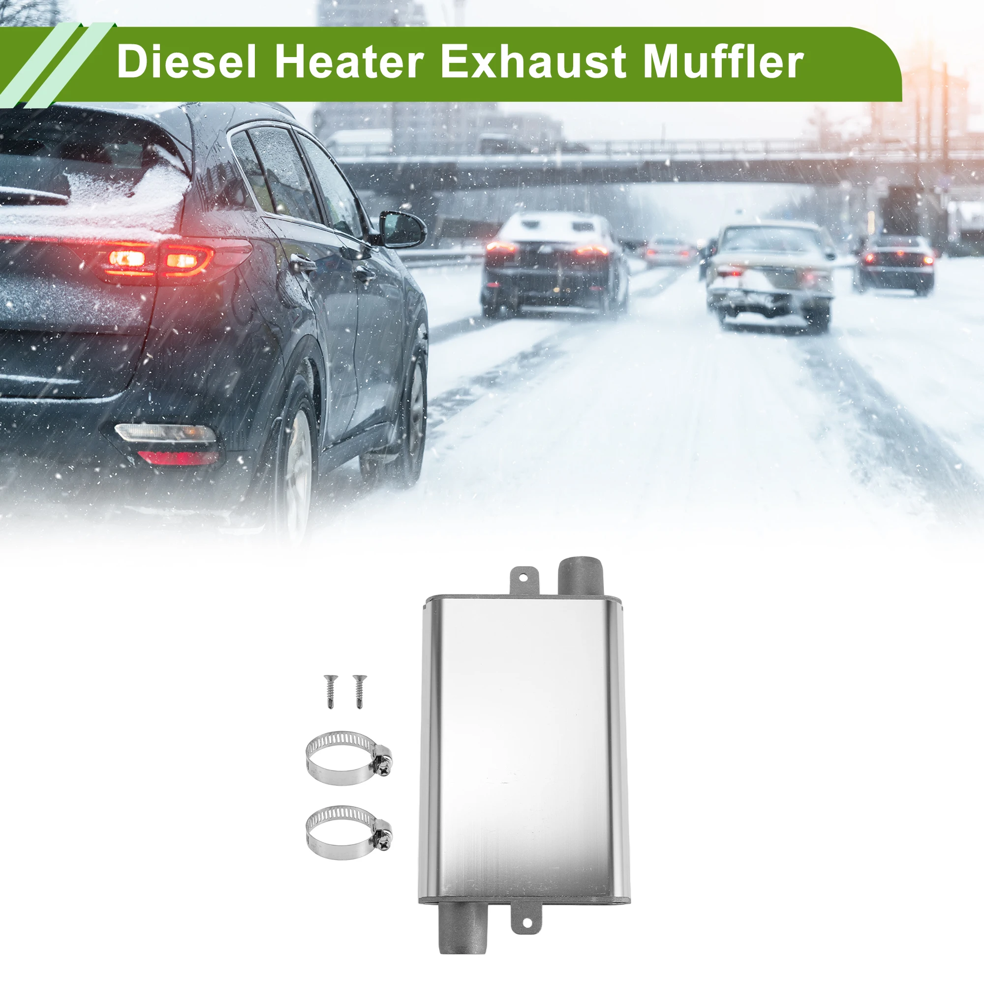 

UXCELL Diesel Heater Exhaust Muffler Parking Air Heater Muffler for Car Truck