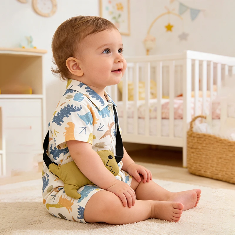 Cute Dinosaur Printed Baby Romper Summer Short Sleeve Newborn Onesies Soft Cotton Infant crawl Suit Bodysuit