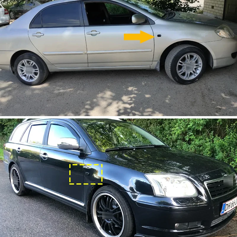 2PCS Turn Signal Housings For Toyota Corolla E10/E11/E12 Celica T23 1993-2006 Avensis M20 2001-2009 Side Marker Shells no bulbs view 3