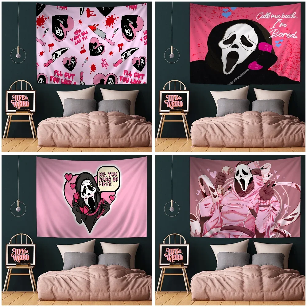 SCREAM Horror Movie Hanging Bohemian Tapestry Home Decoration Hippie Bohemian Decoration Divination Wall Hanging Home Decor