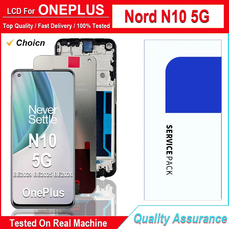 6.49\'\' LCD For OnePlus Nord N10 5G LCD BE2029 BE2025 Display Touch Screen Digitizer Assembly Replaceable Parts LCD For 1+N10 LCD