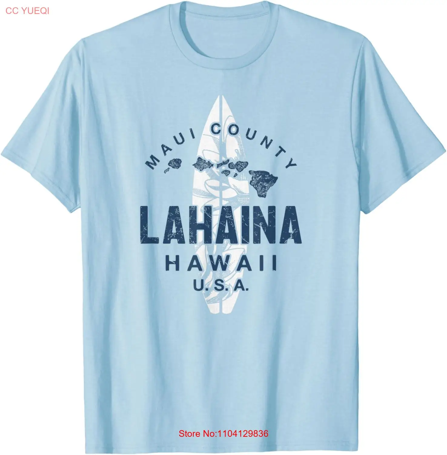

Винтажная футболка для серфинга Hawaiian Islands Hawaii Lahaina Maui