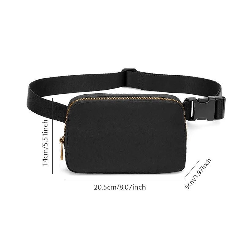 2024 Women Waist Bag Zipper Fanny Pack Chest Bag Outdoor Sports Crossbody Shoulder Bag Casual Travel Female Belt Bag Money Pouch