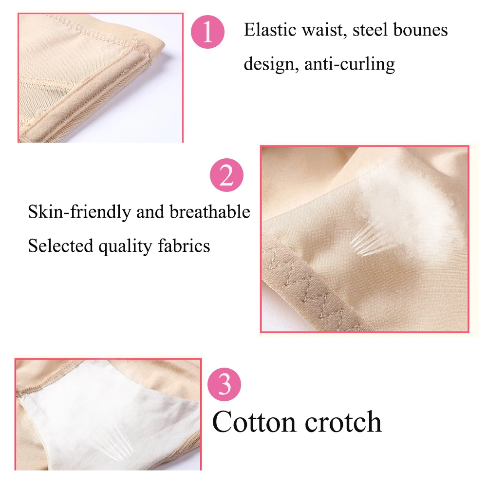 Women Shapewear Tummy Control Shorts High Waist Trainer Body Shaper Belly Compression Panties