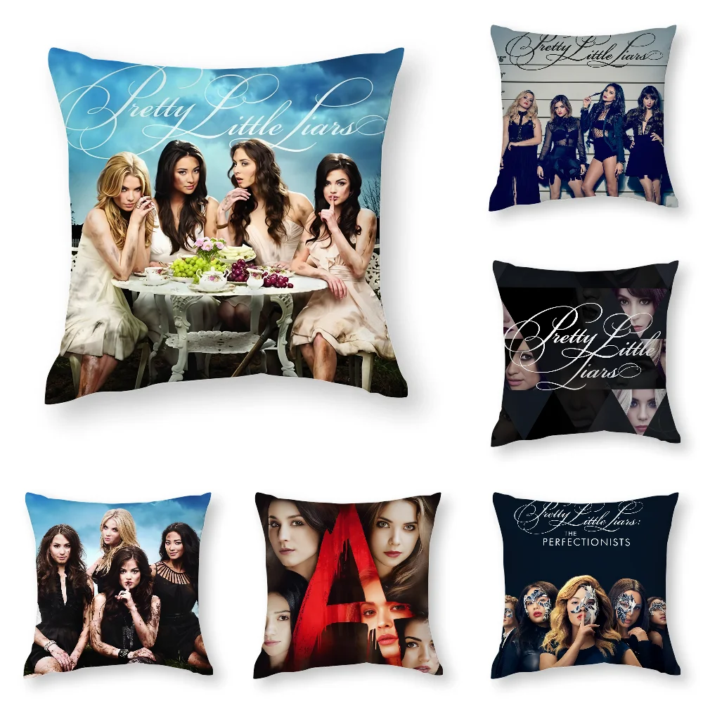 

New P-Pretty Little Liars Pillow Case 3D Print Polyester Fiber 40*40 cm Home Sofa Throw Pillow Cover Decoration Festival Gift