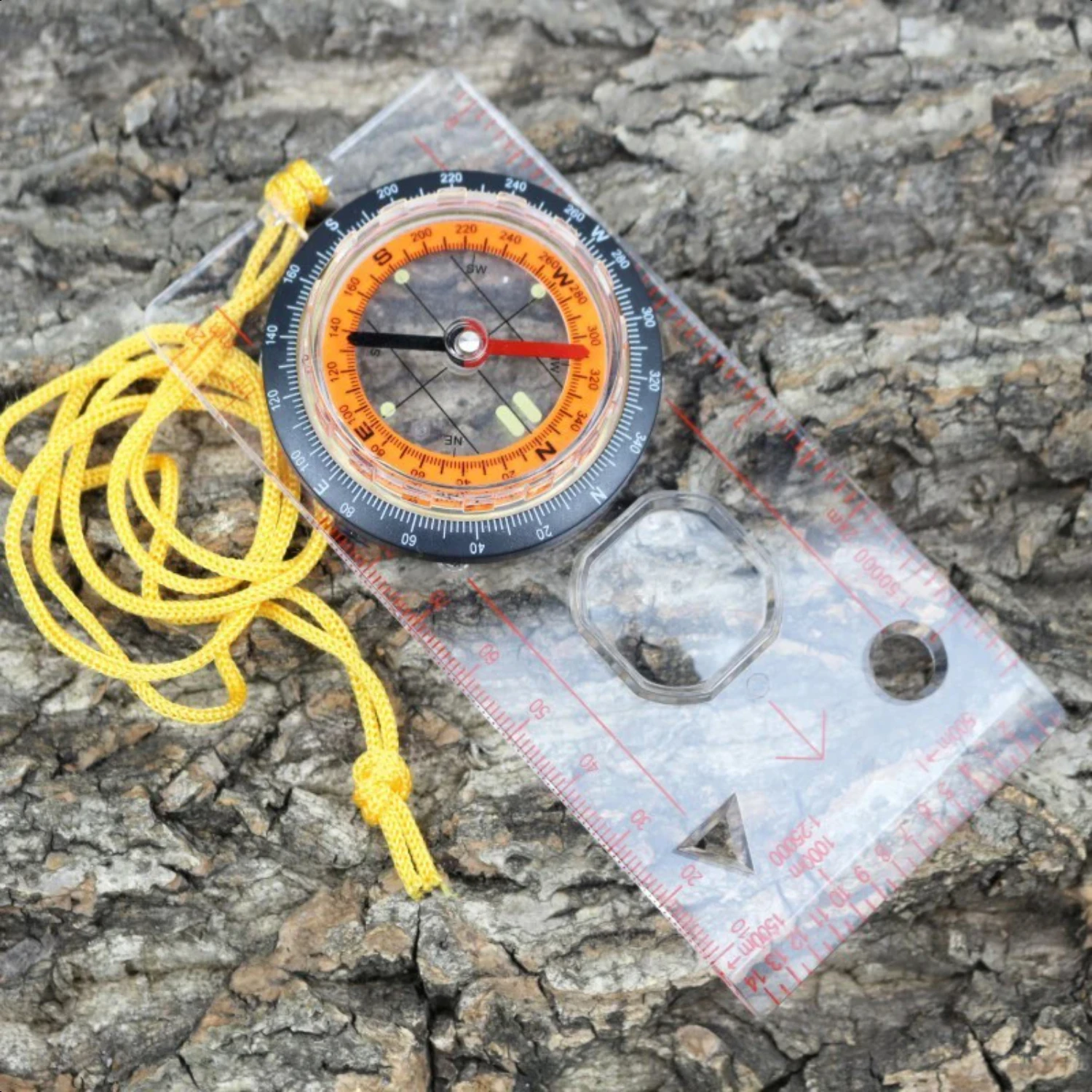 

Essential Multifunctional, Portable, Versatile, and Convenient Lanyard Compass Scale Ruler - Perfect Tool for Explorers and Outd