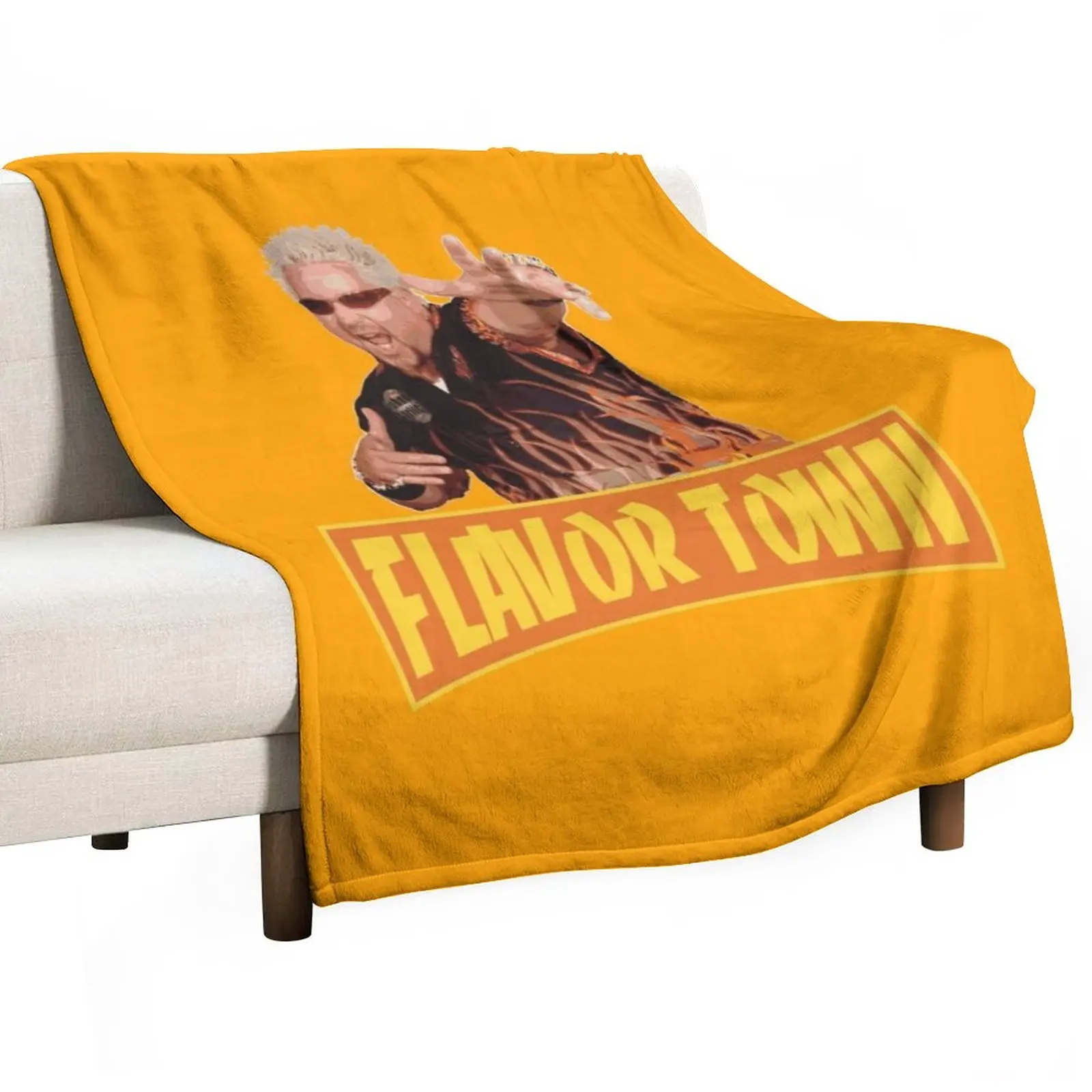 

FLAVOR TOWN USA - GUY FlERl Throw Blanket Beautiful Blankets Decorative Blankets