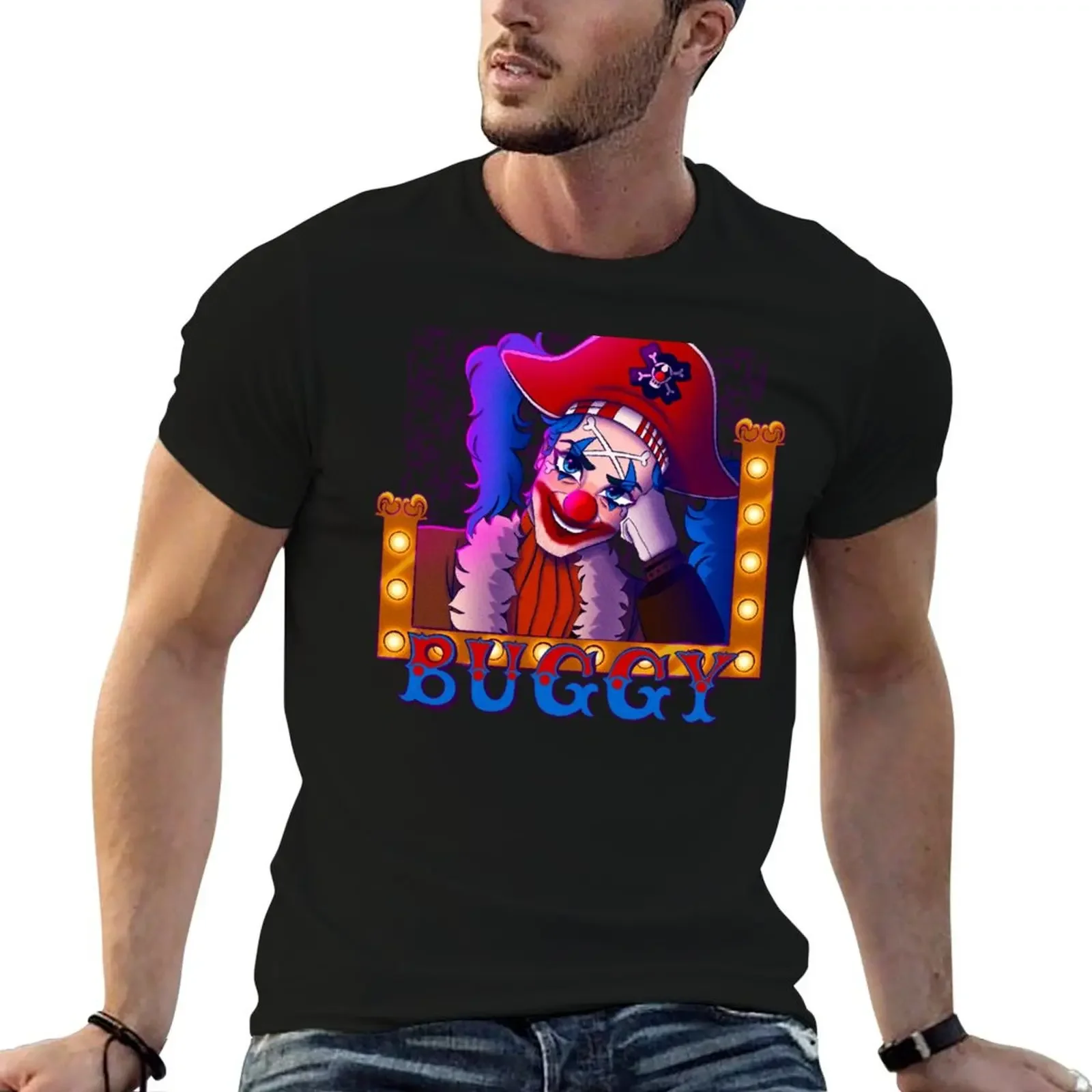 Buggy The Clown T-Shirt man clothes tops summer clothes men clothings