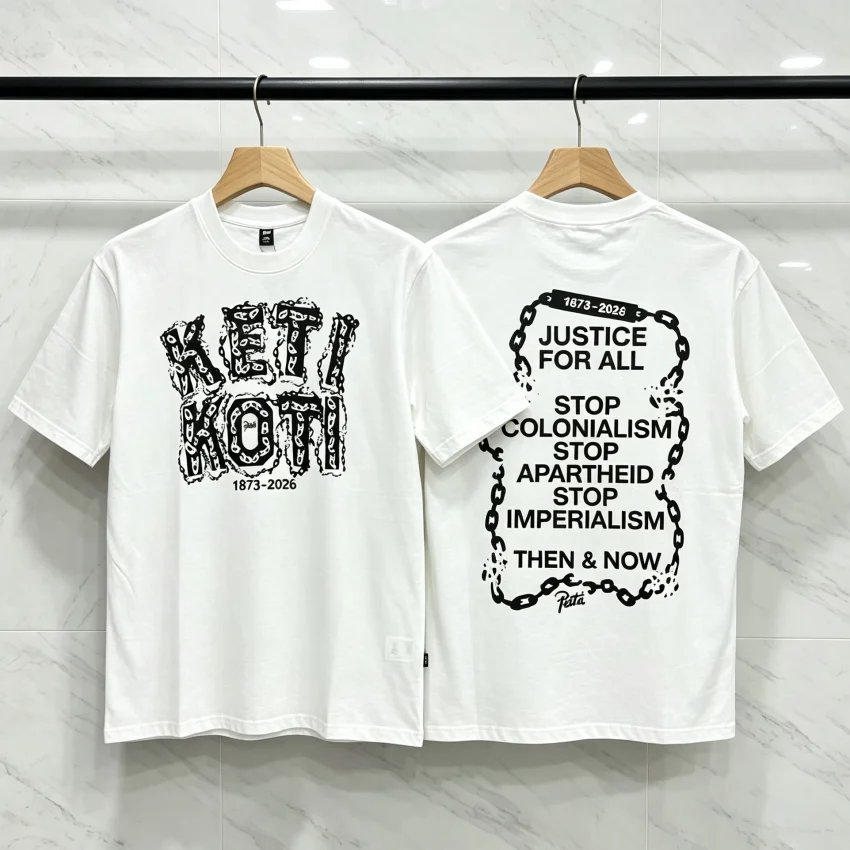 Men Fashion Photography - T-shirt blanc PATTA de haute qualité