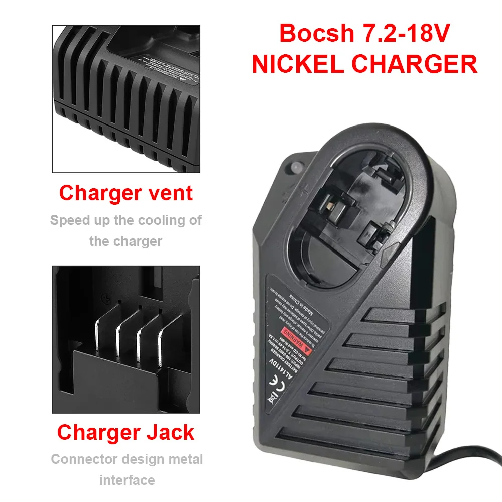 AL1411DV Ni-CD Ni-MH Battery Charger for Bosch 7.2V 9.6V 12V 14.4V Battery GSR7.2 GSR9.6 GSR12 GSR14.4 Electrical Drill