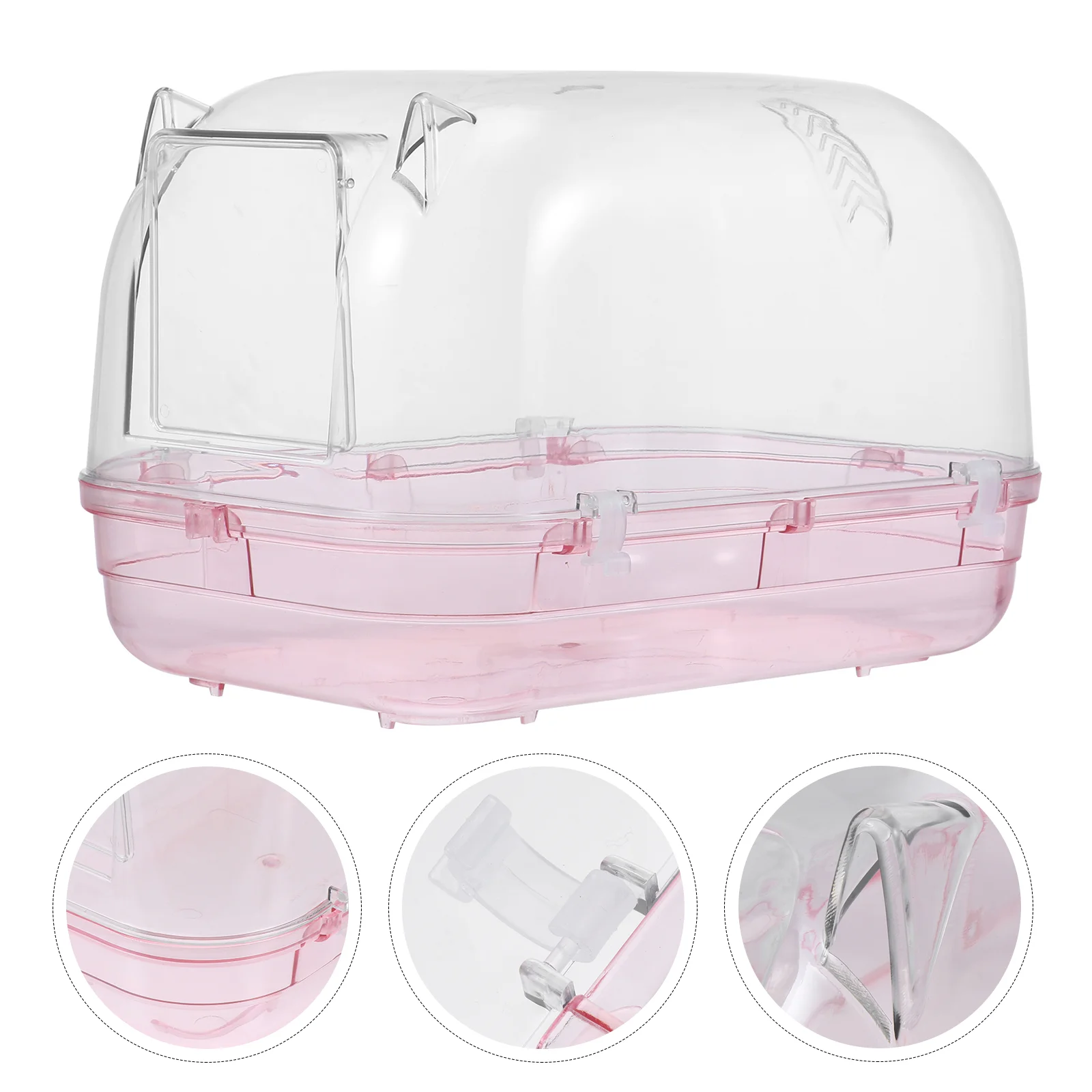 

Hamster Bathroom Pet Supply Guinea Pig Transparent Small Basin Bathtub Sandbox Fully Toilet