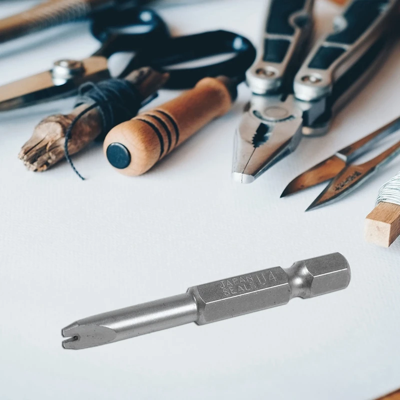 不正開封防止セキュリティビットセット、ドライバードリル、スクリュードライバービット、六角シャンク、磁気U字型、1/4 "ドライバービット、5個