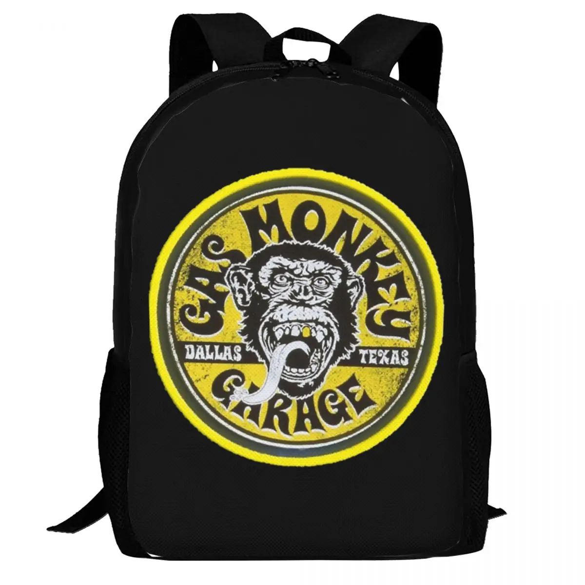 

Gas Monkeys Garage Backpack Daypack Large Capacity Children BookBag School Bag Shoulder Bags for Men Women