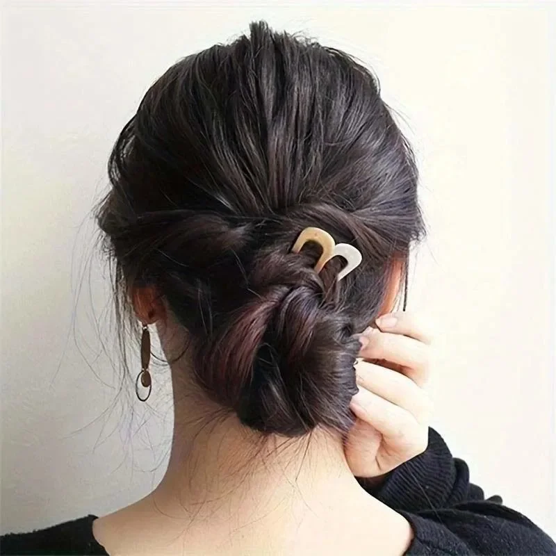 Jepit Rambut Berbentuk U Kepala Bakso Wanita Jepit Rambut Kepala Jepit Rambut Sederhana Jepit Rambut Modern Alat Penata Rambut