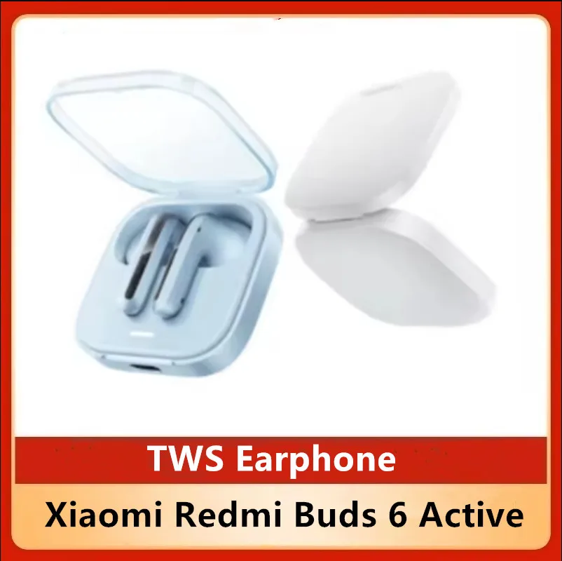 الأصلي Xiaomi Redmi Buds 6 Active TWS سماعة بلوتوث 5.4 الحد من الضوضاء 30 ساعة حياة طويلة سماعة أذن لاسلكية داخل الأذن #1