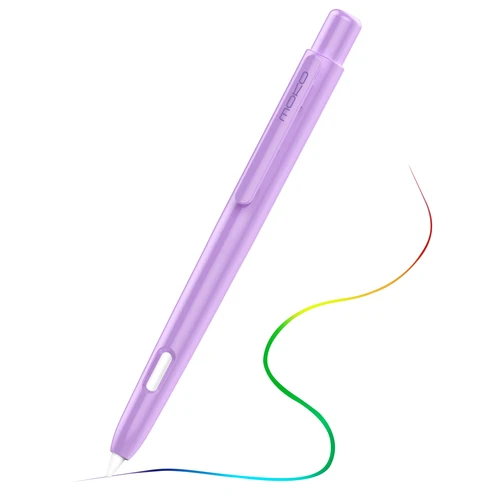 Imagen 1 del producto Funda con soporte para Apple Pencil de 2.a generación, funda protectora para bolígrafo retráctil de doble toque para Apple Pencil 2a con Clip resistente