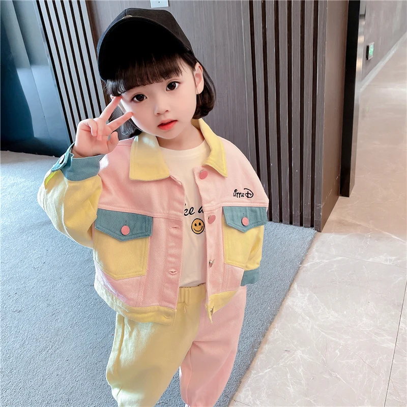 Fashionable Two-Piece Autumn Clothes Set for Girls  New Style Spring Popular Baby Kids' Clothing Set Stylish Spring Trend