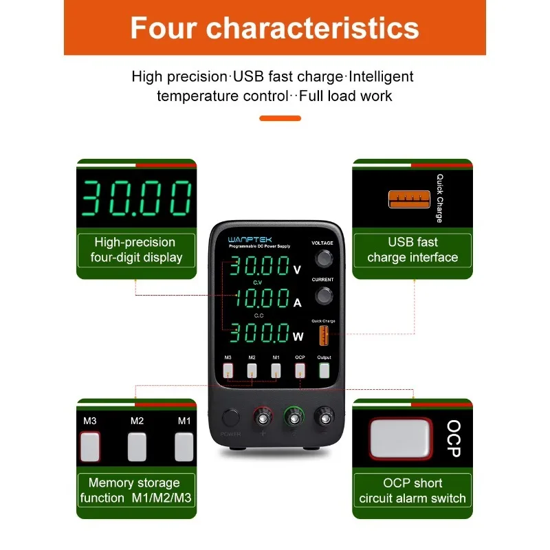 APS605H عالية الدقة قابل للتعديل للبرمجة تيار مستمر امدادات الطاقة 60 فولت/5A قابل للتعديل الجهد مختبر تيار مستمر ينظم الطاقة