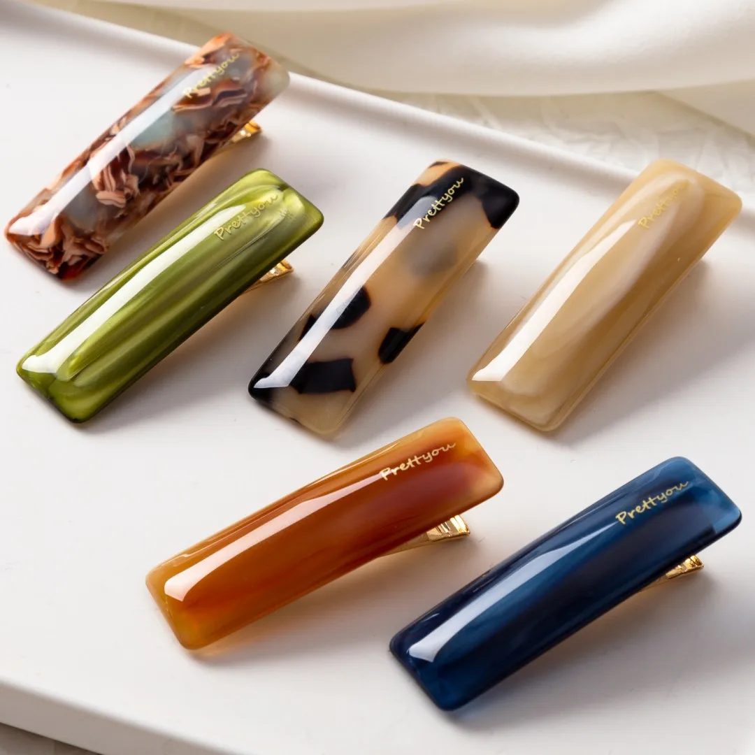 

Small Alligator Acetate Hair Clips for Women Side Clips Hairpins Alligators New Fashion French Style Elegant Cute Duckbills