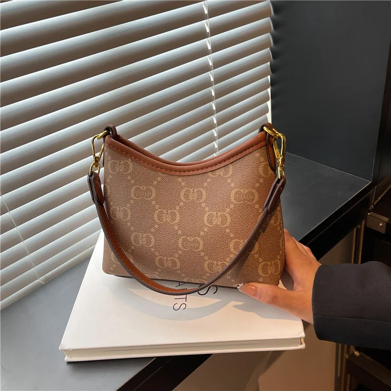 

Винтажная сумка подмышки 2025 года — женская сумка через плечо, портативная многосторонняя сумка через плечо, минималистичная рабочая сумка