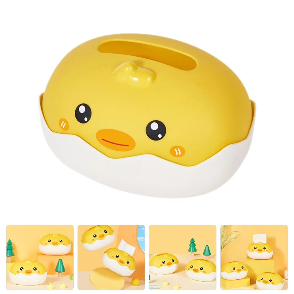 

Creative Tissue Box Cartoon Plastic Refillable Napkin Container For Home Bedroom Table Use Decorative Tissue