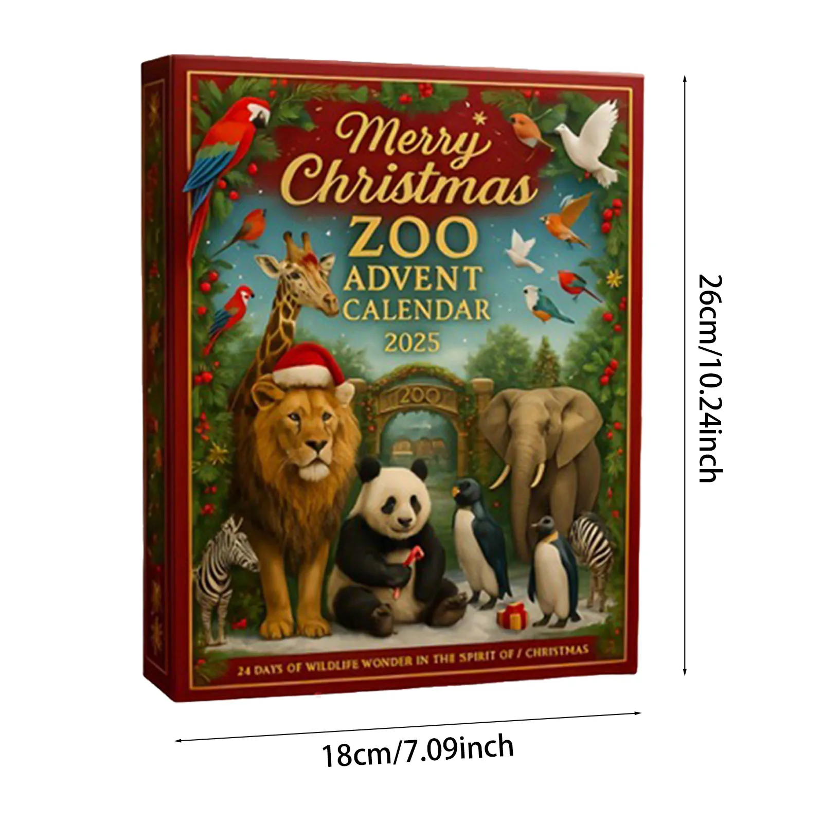 Calendrier de compte à rebours de noël, maquillage 2025, calendrier de l'avent pour tours de la nature, parfait pour toutes sortes de fêtes, horloge de jeu de compte à rebours