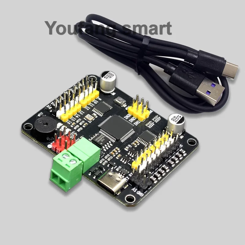 32 Channel Robot Servo Control Board Servo Motor Controller for Windows for Mac PS2 Wireless Control Kit USB/UART Connection Mod