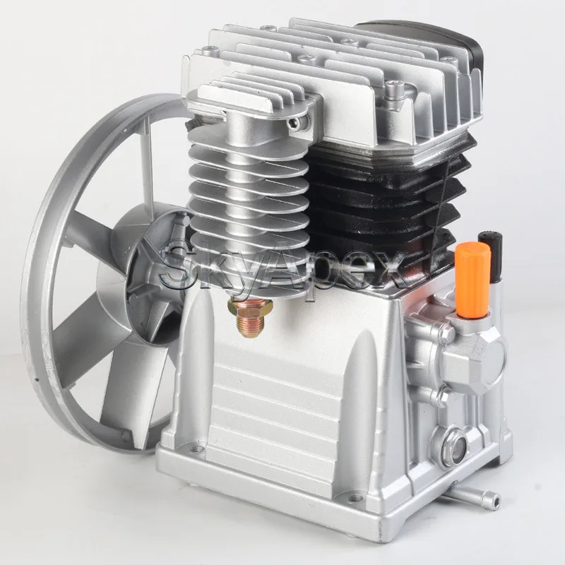 Industrial Piston Air Compressor Head 2055 2065 2070 Air Pump Italian Type Aluminum Pump Head Twin Cylinder