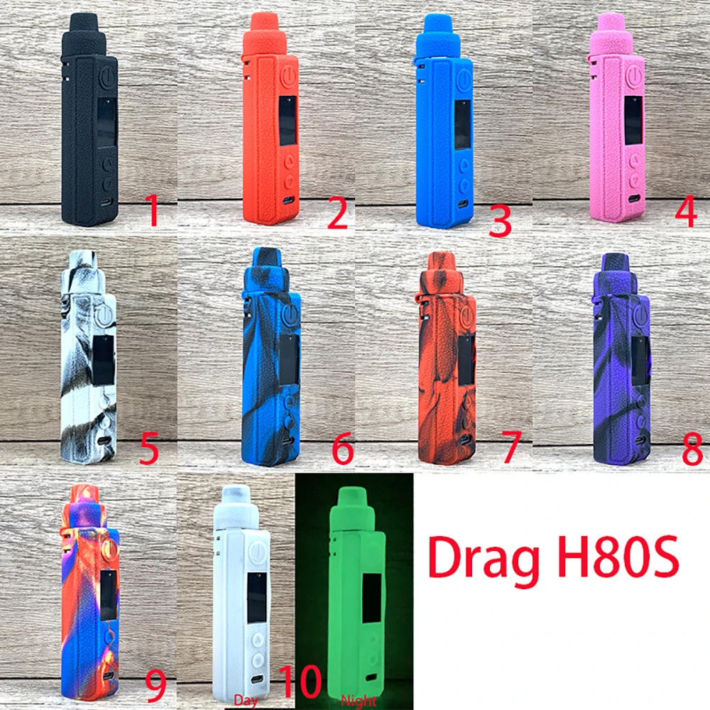 Texture Case For Voopoo Drag H80S Pod Vape Kit Non-slip Silicone Cover Skin Sleeve Wrap Gel Shield Shell