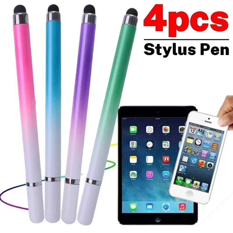 Bolígrafo táctil Universal 2 en 1 para teléfono inteligente, tableta, dibujo, lápiz capacitivo, lápiz óptico, lápiz táctil de pantalla para iPhone, Samsung, Vivo