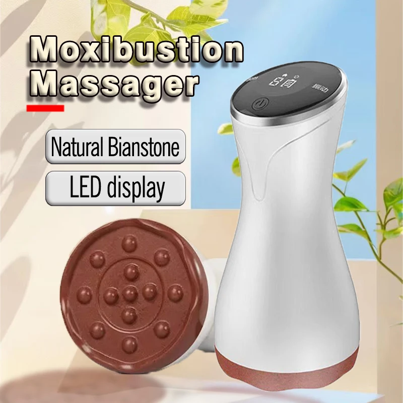 

Wireless Heating Bian Stone Moxibustion Tool Moxa Instrument Wormwood Roll Tool Mugwort Automatic vibration massage instrument