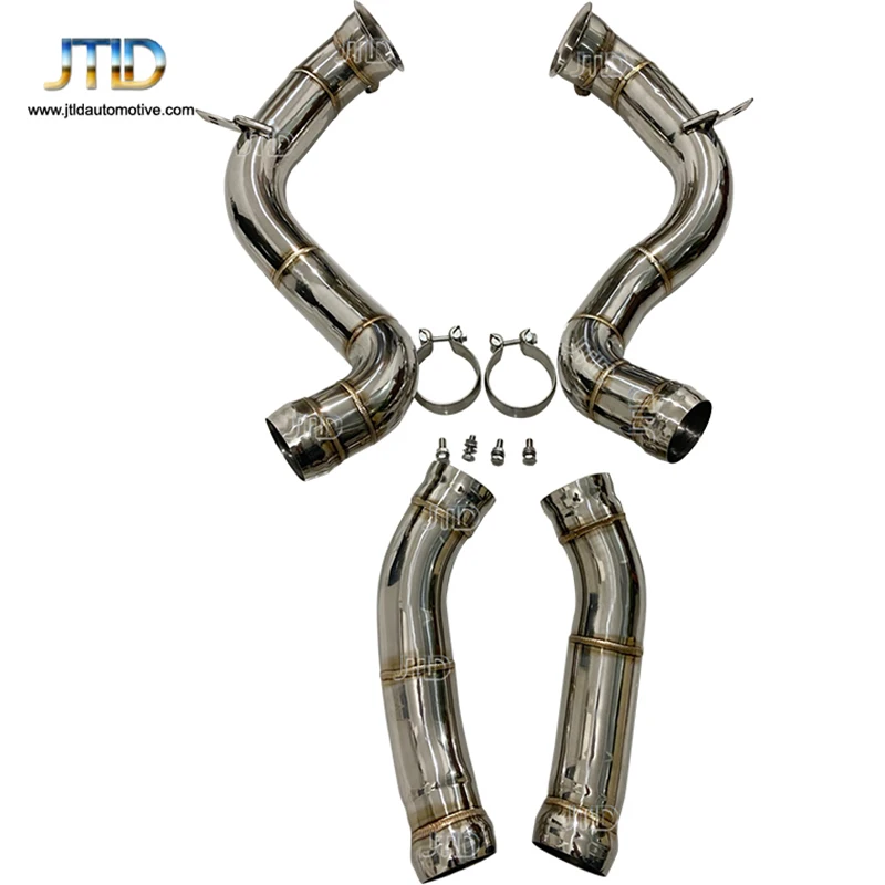 

JTLD Performance Catless Exhaust Header Manifold For Mercedes Benz W205 C63 Downpipe