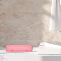 5Pcs Toothbrush and Toothpaste Holder Travel Case Compact Multifunctional Storage Box with Cover for Daily Business Trip Hygiene