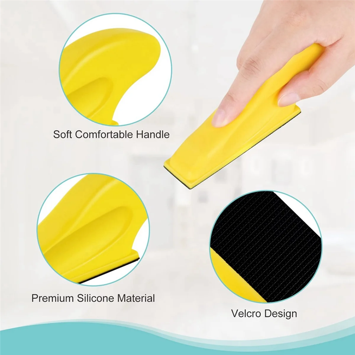 Mini Sander Kit, Micro-Sanding Tools for Small Projects, Small Detail Handle Sanding for Tight Narrow Spaces&DIY Crafts